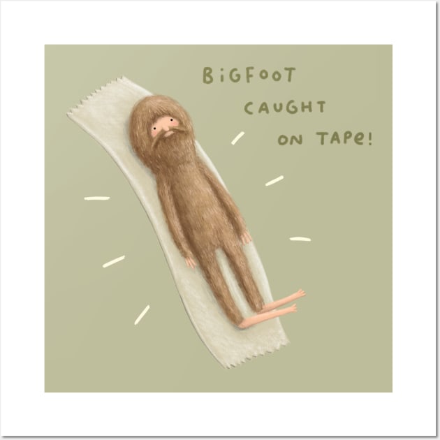 Bigfoot Caught on Tape Wall Art by Sophie Corrigan